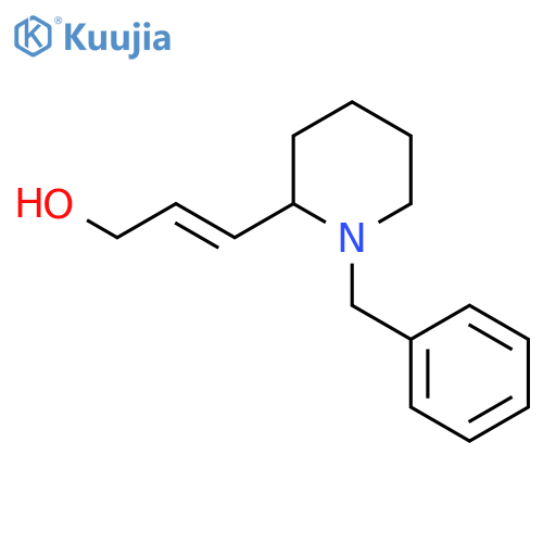 3-(1-benzylpiperidin-2-yl)prop-2-en-1-ol structure