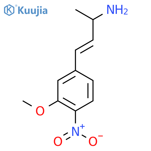 4-(3-methoxy-4-nitrophenyl)but-3-en-2-amine structure