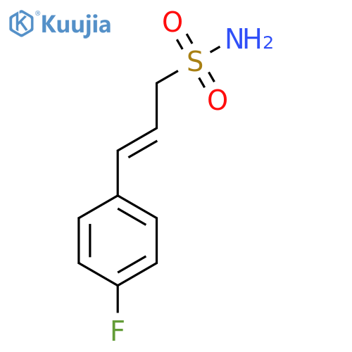 3-(4-fluorophenyl)prop-2-ene-1-sulfonamide structure