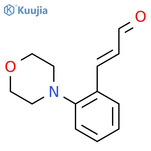 3-2-(morpholin-4-yl)phenylprop-2-enal structure