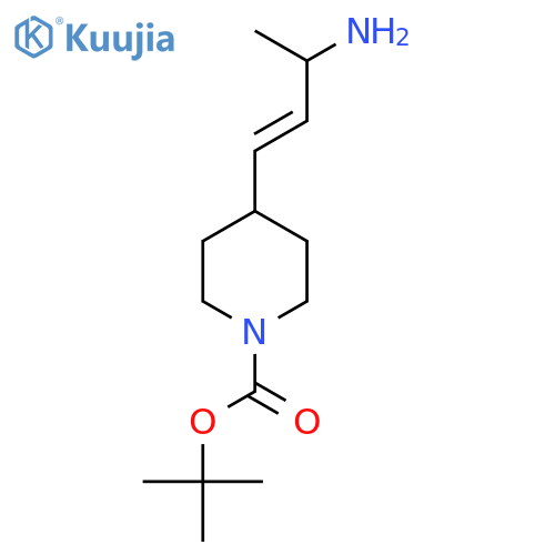 tert-butyl 4-(3-aminobut-1-en-1-yl)piperidine-1-carboxylate structure