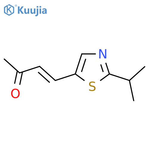 4-2-(propan-2-yl)-1,3-thiazol-5-ylbut-3-en-2-one structure