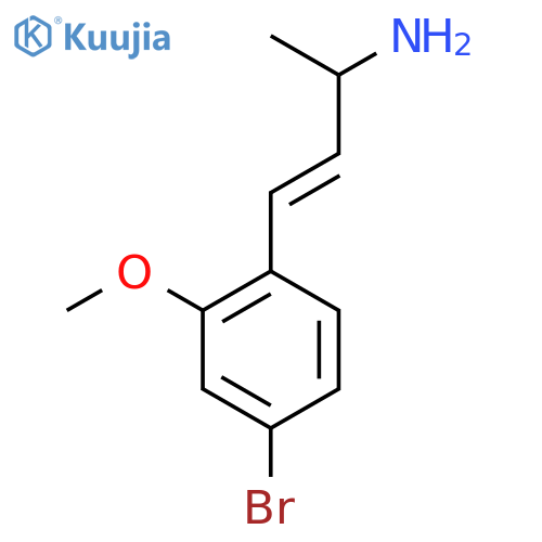 4-(4-bromo-2-methoxyphenyl)but-3-en-2-amine structure