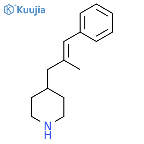 4-(2-methyl-3-phenylprop-2-en-1-yl)piperidine structure