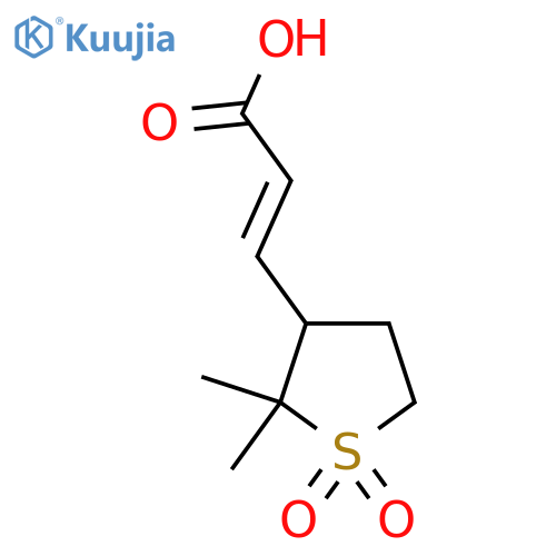 3-(2,2-dimethyl-1,1-dioxo-1lambda6-thiolan-3-yl)prop-2-enoic acid structure