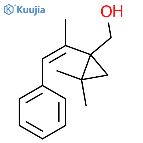 [2,2-Dimethyl-1-(1-phenylprop-1-en-2-yl)cyclopropyl]methanol structure