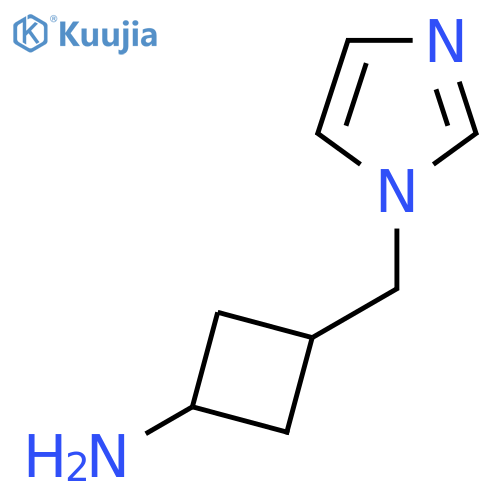(1r,3r)-3-(1H-imidazol-1-yl)methylcyclobutan-1-amine structure