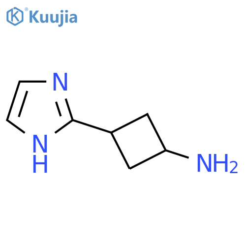 3-(1H-imidazol-2-yl)cyclobutan-1-amine structure