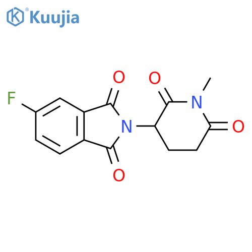 5-Fluoro-2-(1-methyl-2,6-dioxopiperidin-3-yl)isoindoline-1,3-dione structure
