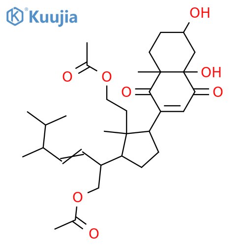 3,5,11,21-Tetrahydroxy-9,11-secoergosta-7,22-diene-6,9-dione; (3β,5α,22E,24R)-form, 11,21-Di-Ac structure