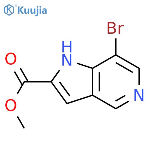 methyl 7-bromo-1H-pyrrolo[3,2-c]pyridine-2-carboxylate structure