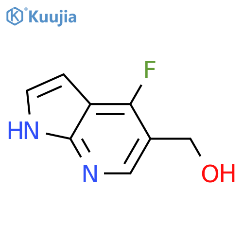 {4-fluoro-1H-pyrrolo[2,3-b]pyridin-5-yl}methanol structure