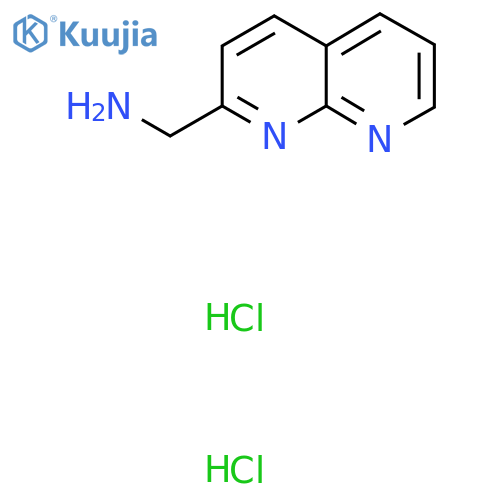 1,8-naphthyridin-2-ylmethanamine dihydrochloride structure