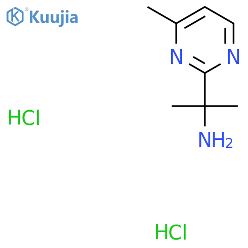 2-(4-Methylpyrimidin-2-yl)propan-2-amine dihydrochloride structure