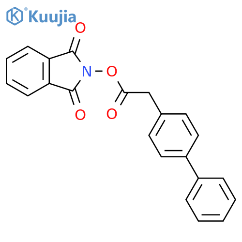 1,3-dioxo-2,3-dihydro-1H-isoindol-2-yl 2-(4-phenylphenyl)acetate structure