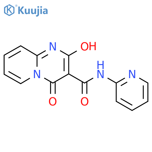 2-Hydroxy-4-oxo-N-(2-pyridinyl)-4H-pyrido1,2-apyrimidine-3-carboxamide structure