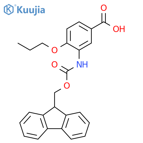 Benzoic acid, 3-[[(9H-fluoren-9-ylmethoxy)carbonyl]amino]-4-propoxy- structure
