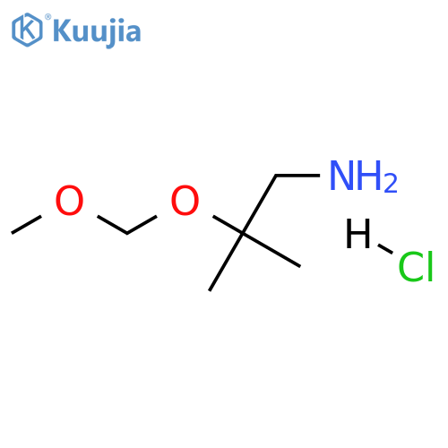 2-(Methoxymethoxy)-2-methylpropan-1-amine hydrochloride structure