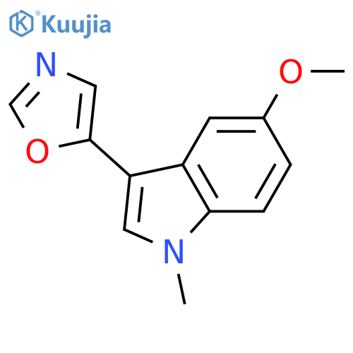 1H-Indole, 5-methoxy-1-methyl-3-(5-oxazolyl)- structure