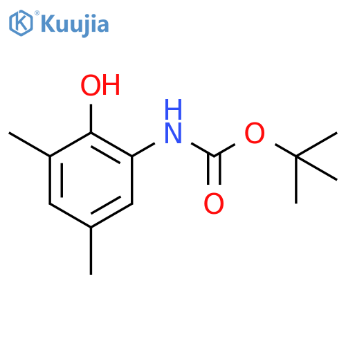 tert-butyl N-(2-hydroxy-3,5-dimethylphenyl)carbamate structure