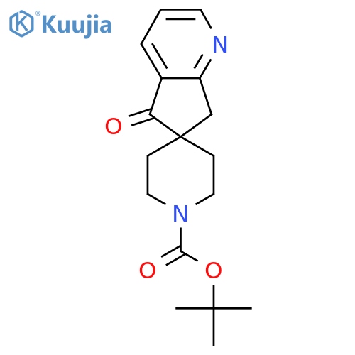 Tert-butyl 5-oxo-5,7-dihydrospiro[cyclopenta[b]pyridine-6,4'-piperidine]-1'-carboxylate structure