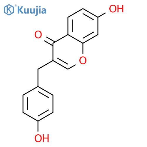7-hydroxy-3-(4-hydroxybenzyl)-4H-chromen-4-one structure