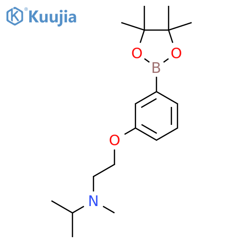 methyl(propan-2-yl){2-3-(tetramethyl-1,3,2-dioxaborolan-2-yl)phenoxyethyl}amine structure