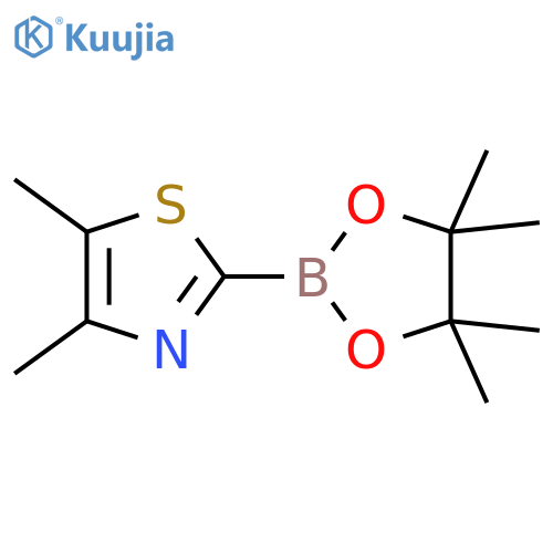 Thiazole, 4,5-dimethyl-2-(4,4,5,5-tetramethyl-1,3,2-dioxaborolan-2-yl)- structure