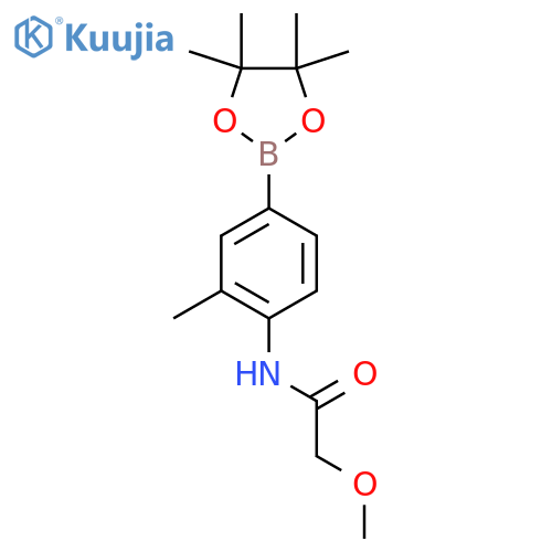 2-Methoxy-N-[2-methyl-4-(4,4,5,5-tetramethyl-1,3,2-dioxaborolan-2-yl)phenyl]acetamide structure