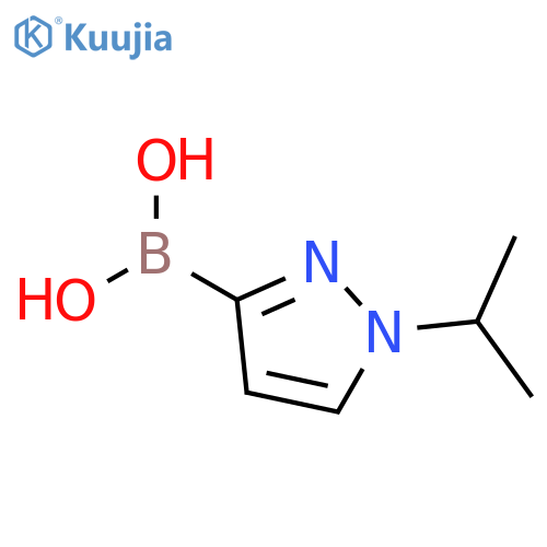 1-(propan-2-yl)-1H-pyrazol-3-ylboronic acid structure
