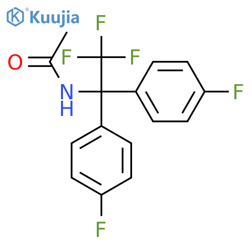 Acetamide,N-[2,2,2-trifluoro-1,1-bis(4-fluorophenyl)ethyl]- structure
