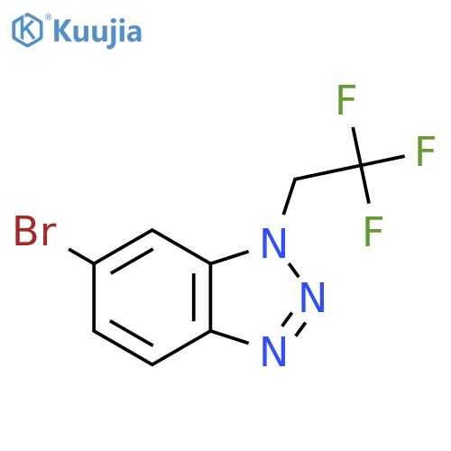 6-bromo-1-(2,2,2-trifluoroethyl)-1H-benzo[d][1,2,3]triazole structure