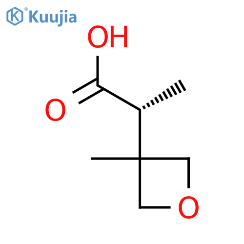(2R)-2-(3-Methyloxetan-3-yl)propanoic acid structure