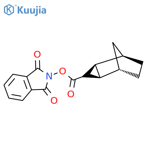1,3-dioxo-2,3-dihydro-1H-isoindol-2-yl (1R,2S,3R,4R,5S)-tricyclo[3.2.1.0,2,4]octane-3-carboxylate structure