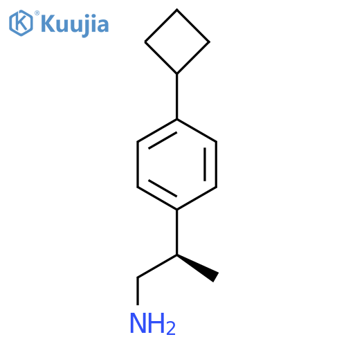 (2R)-2-(4-Cyclobutylphenyl)propan-1-amine structure