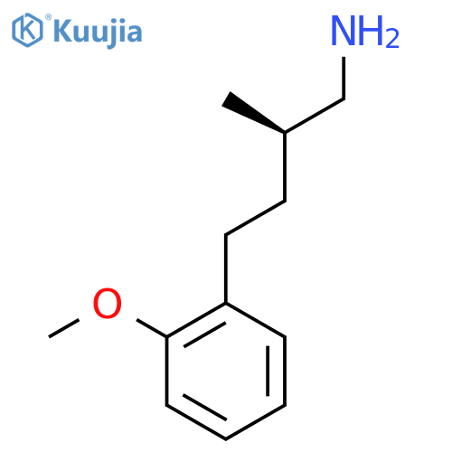 (2R)-4-(2-Methoxyphenyl)-2-methylbutan-1-amine structure