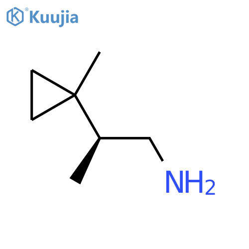 (2S)-2-(1-methylcyclopropyl)propan-1-amine structure