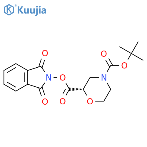 4-tert-butyl 2-(1,3-dioxo-2,3-dihydro-1H-isoindol-2-yl) (2S)-morpholine-2,4-dicarboxylate structure