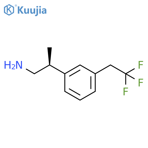 (2S)-2-[3-(2,2,2-Trifluoroethyl)phenyl]propan-1-amine structure