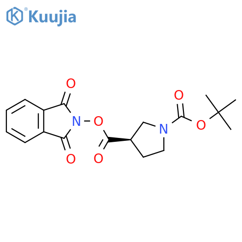1-Tert-butyl 3-(1,3-dioxo-2,3-dihydro-1H-isoindol-2-YL) (3R)-pyrrolidine-1,3-dicarboxylate structure