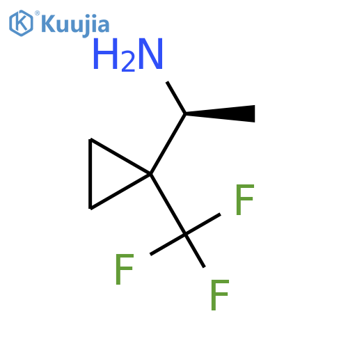 (1S)-1-1-(trifluoromethyl)cyclopropylethan-1-amine structure