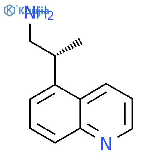 (2R)-2-Quinolin-5-ylpropan-1-amine structure