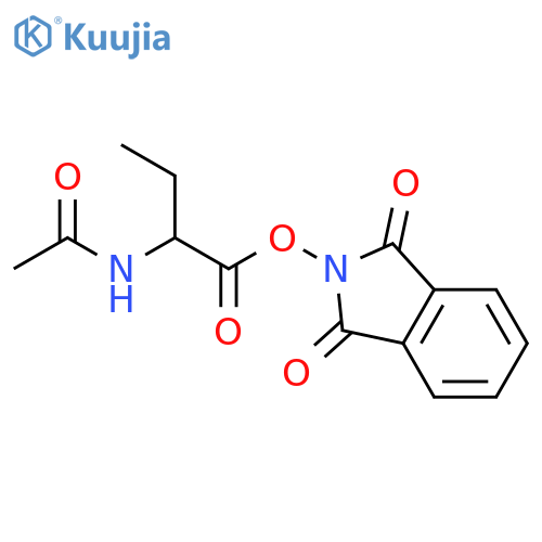 Butanoic acid, 2-(acetylamino)-, 1,3-dihydro-1,3-dioxo-2H-isoindol-2-yl ester structure