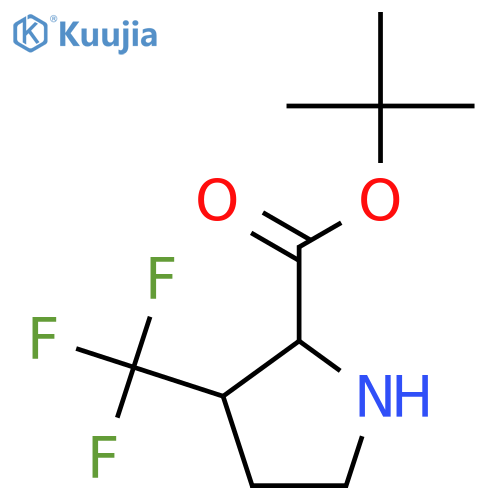 Tert-butyl 3-(trifluoromethyl)pyrrolidine-2-carboxylate structure