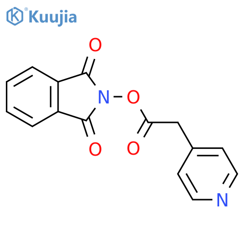 1,3-dioxo-2,3-dihydro-1H-isoindol-2-yl 2-(pyridin-4-yl)acetate structure