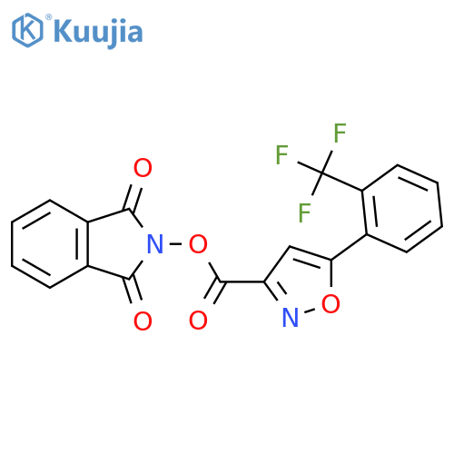 1,3-dioxo-2,3-dihydro-1H-isoindol-2-yl 5-[2-(trifluoromethyl)phenyl]-1,2-oxazole-3-carboxylate structure