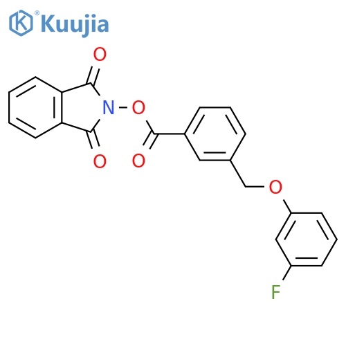 1,3-dioxo-2,3-dihydro-1H-isoindol-2-yl 3-[(3-fluorophenoxy)methyl]benzoate structure