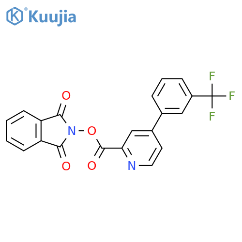 1,3-dioxo-2,3-dihydro-1H-isoindol-2-yl 4-[3-(trifluoromethyl)phenyl]pyridine-2-carboxylate structure