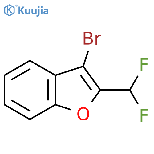 3-Bromo-2-(difluoromethyl)-1-benzofuran structure