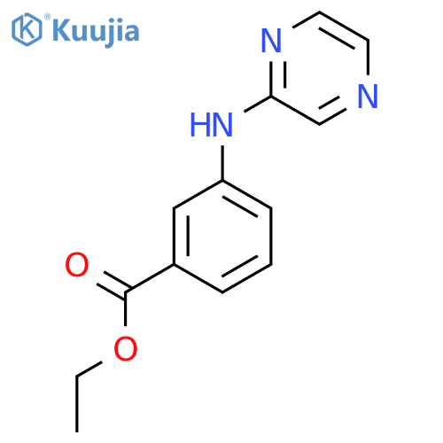 Ethyl 3-[(pyrazin-2-yl)amino]benzoate structure